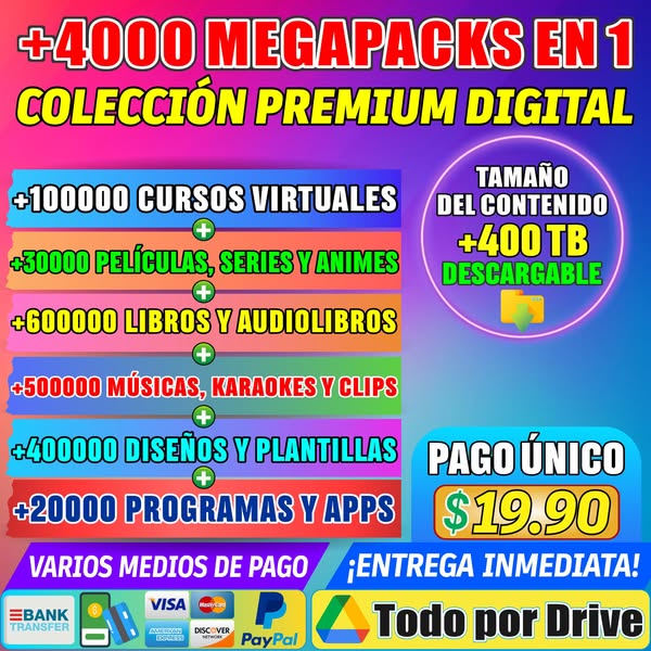 COLECCIÓN PREMIUM DIGITAL +4000 PACKS EN 1
