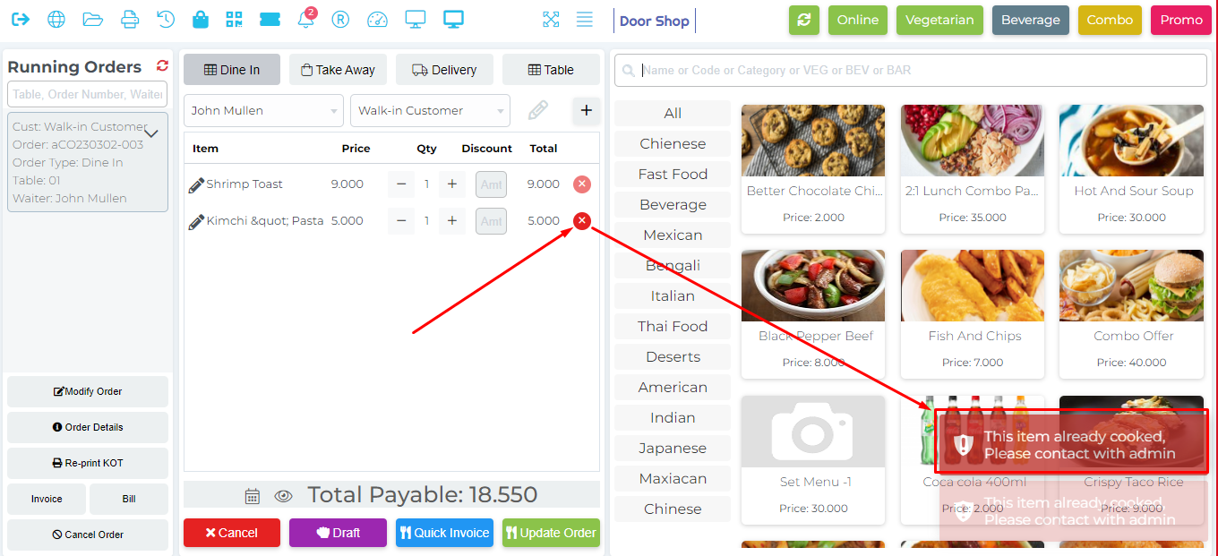 sistema de restaurante en php