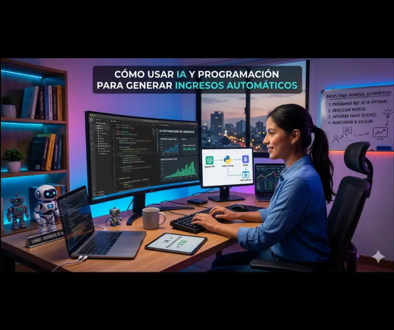 🤖 “Cómo usar IA y programación para generar ingresos automáticos”