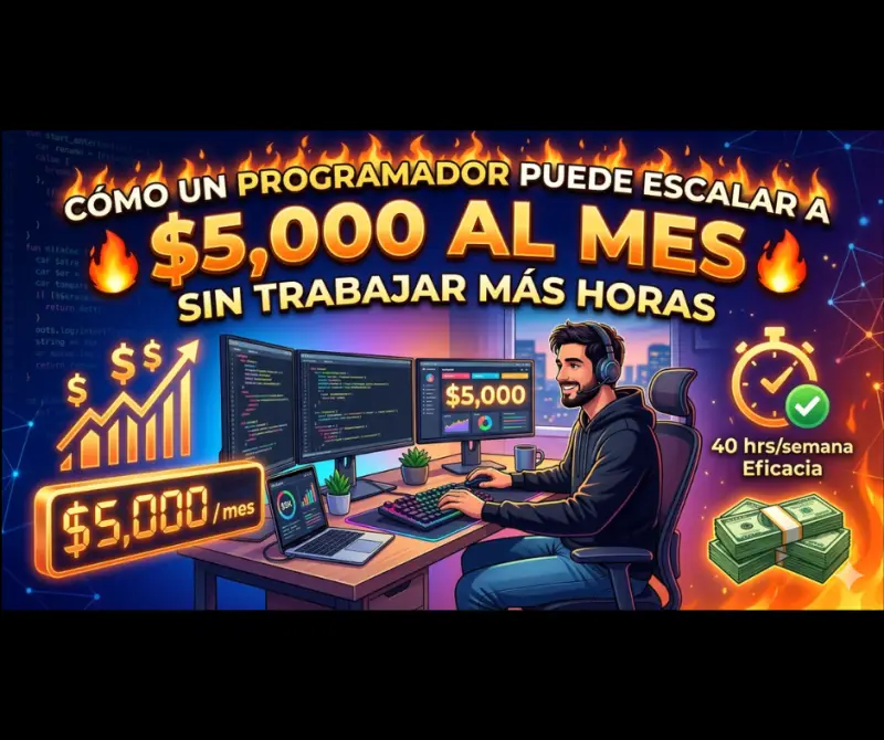 🔥 “Cómo un programador puede escalar a $5,000 al mes sin trabajar más horas”