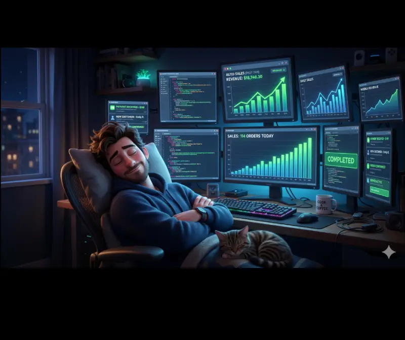 💰 Cómo un programador gana dinero mientras duerme (la verdad detrás de los ingresos pasivos)